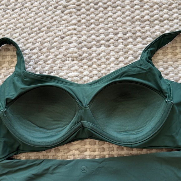Calia || Green High Waisted Bikini Top & Bottom - Picture 4 of 7